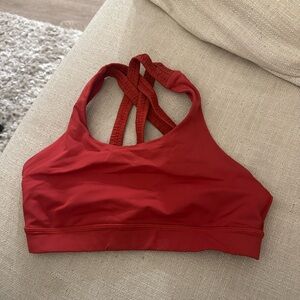 Lululemon Red Energy Bra